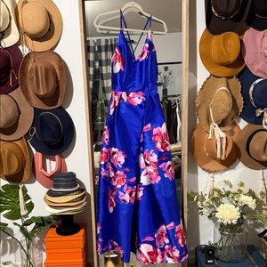 Floral Blue Maxi Dress